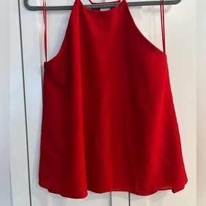 PAPER CRANES | Red halter neck top
